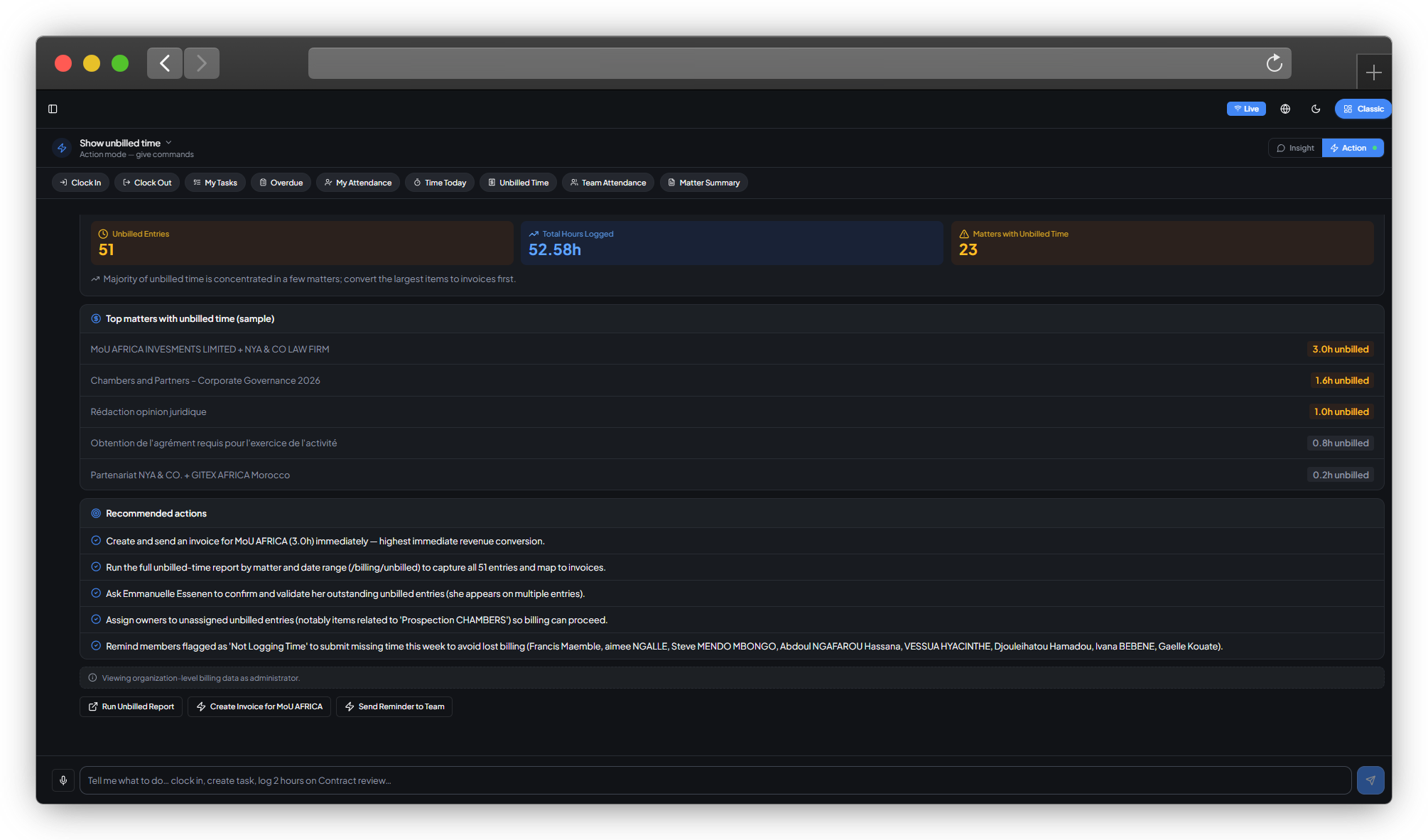 Operational intelligence; real-time organizational visibility for leadership